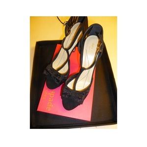 NEW Kate Spade Size 10 Black Heels with Bow